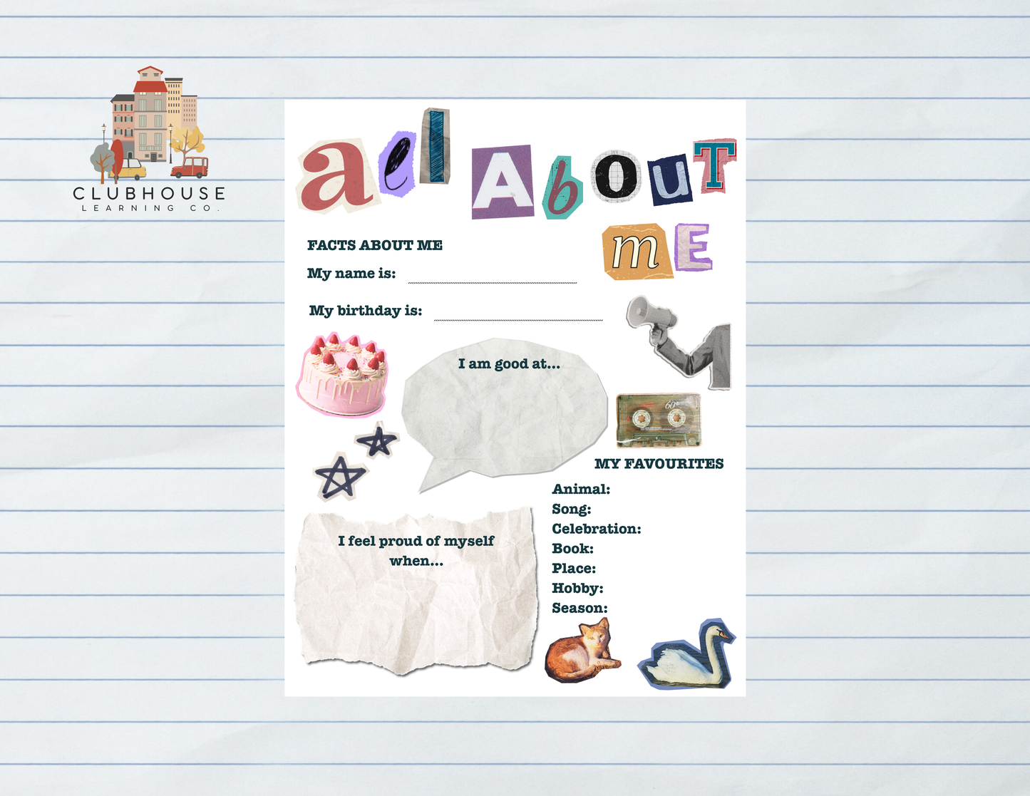 All About Me Collage Edition