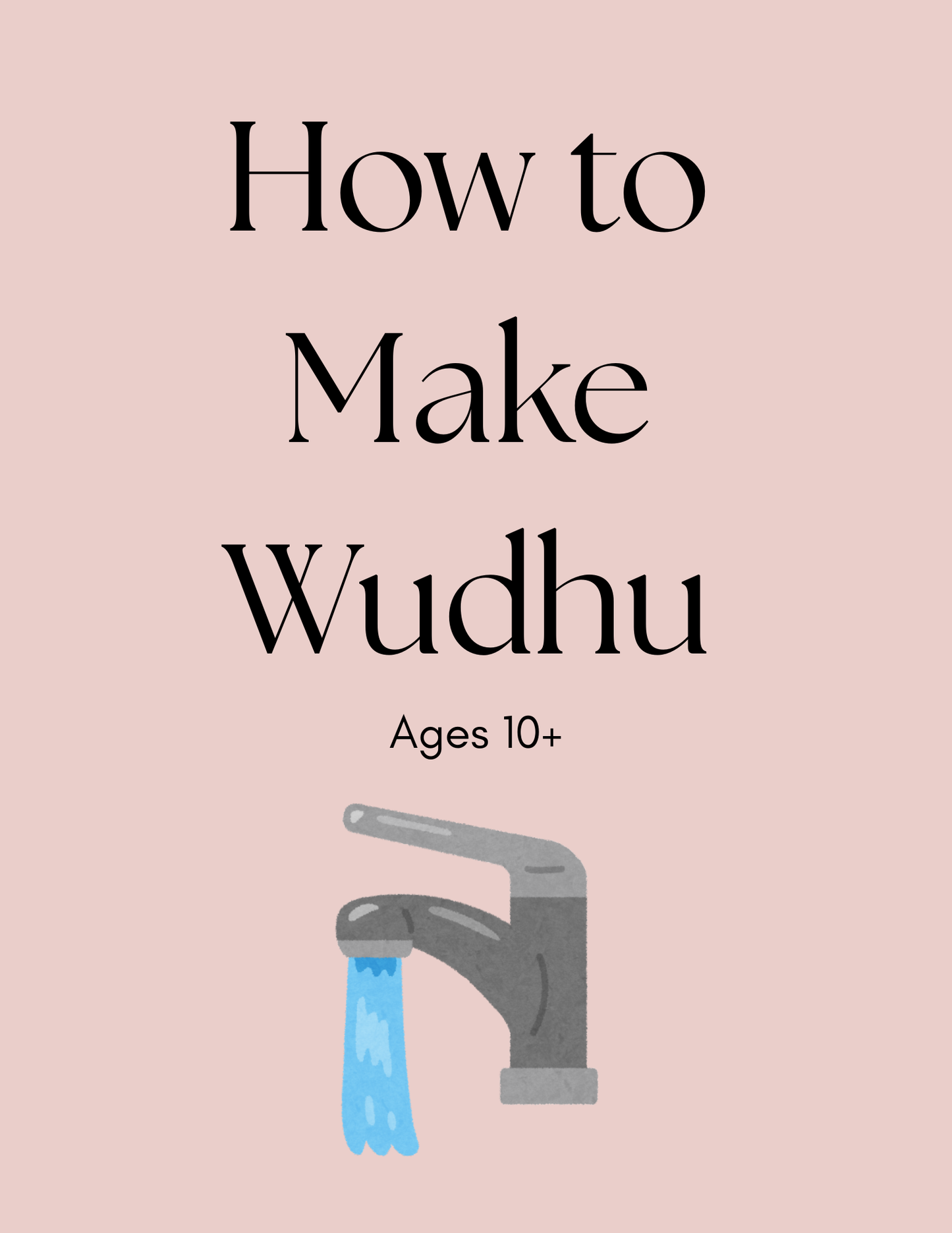 Wudhu Poster for Big Kids